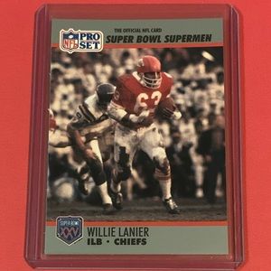 Willie Lanier #91 1990 Pro Set [Super Bowl 160] Football Trading Card